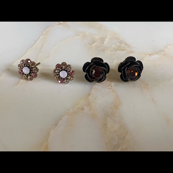 Michal Negrin crystal earrings in box and gift bag - Picture 4 of 9